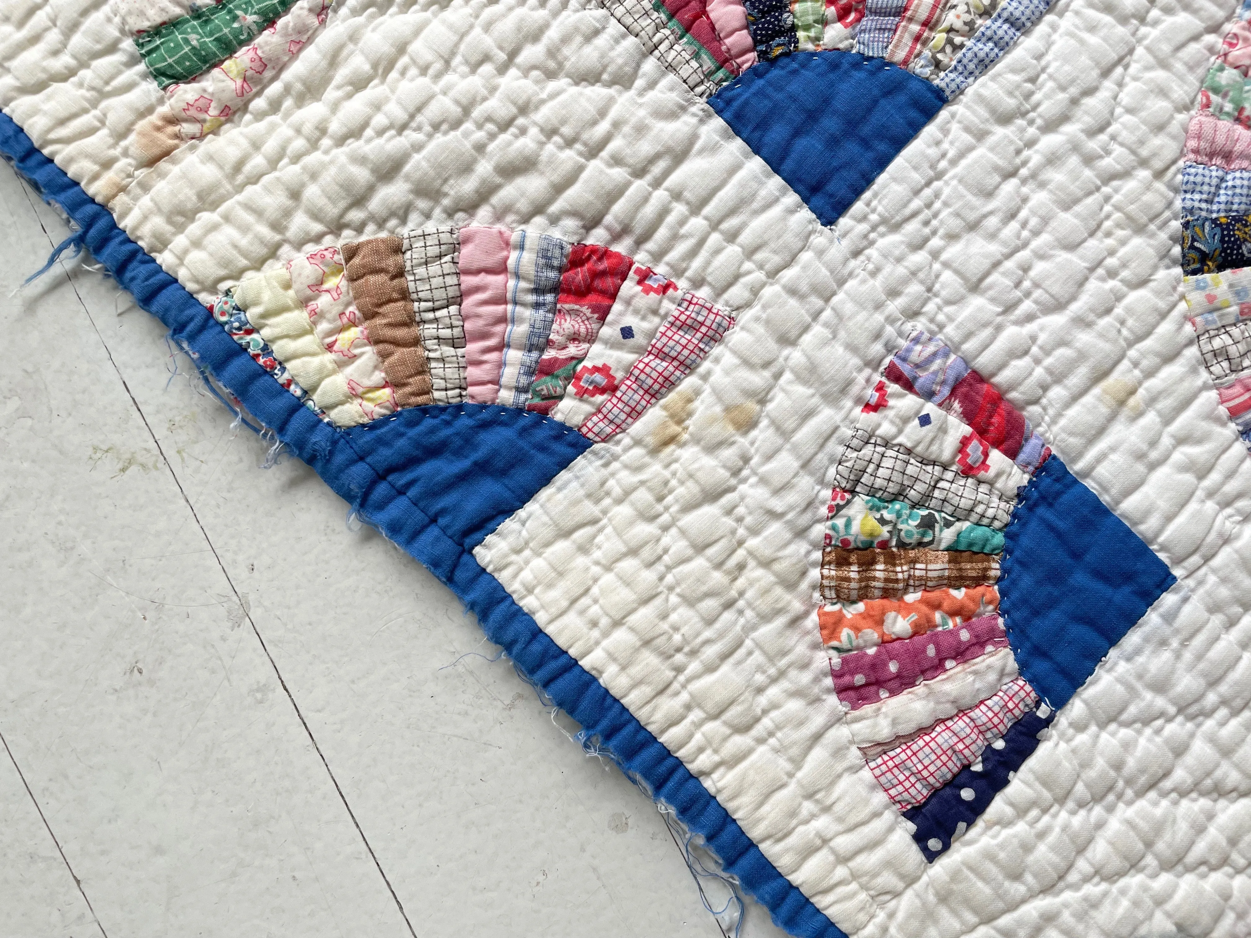 1930s Feedsack Fans Quilt