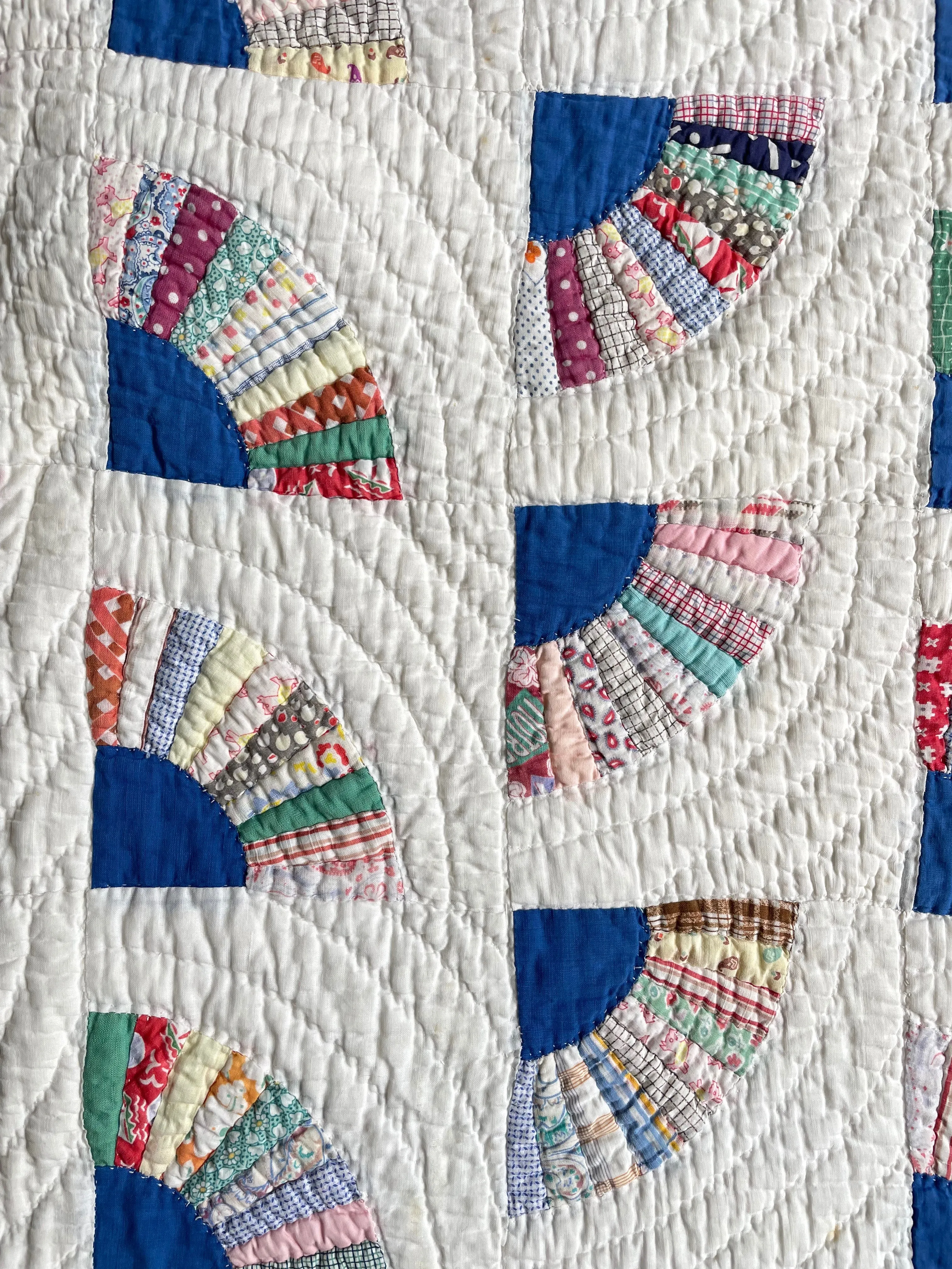 1930s Feedsack Fans Quilt