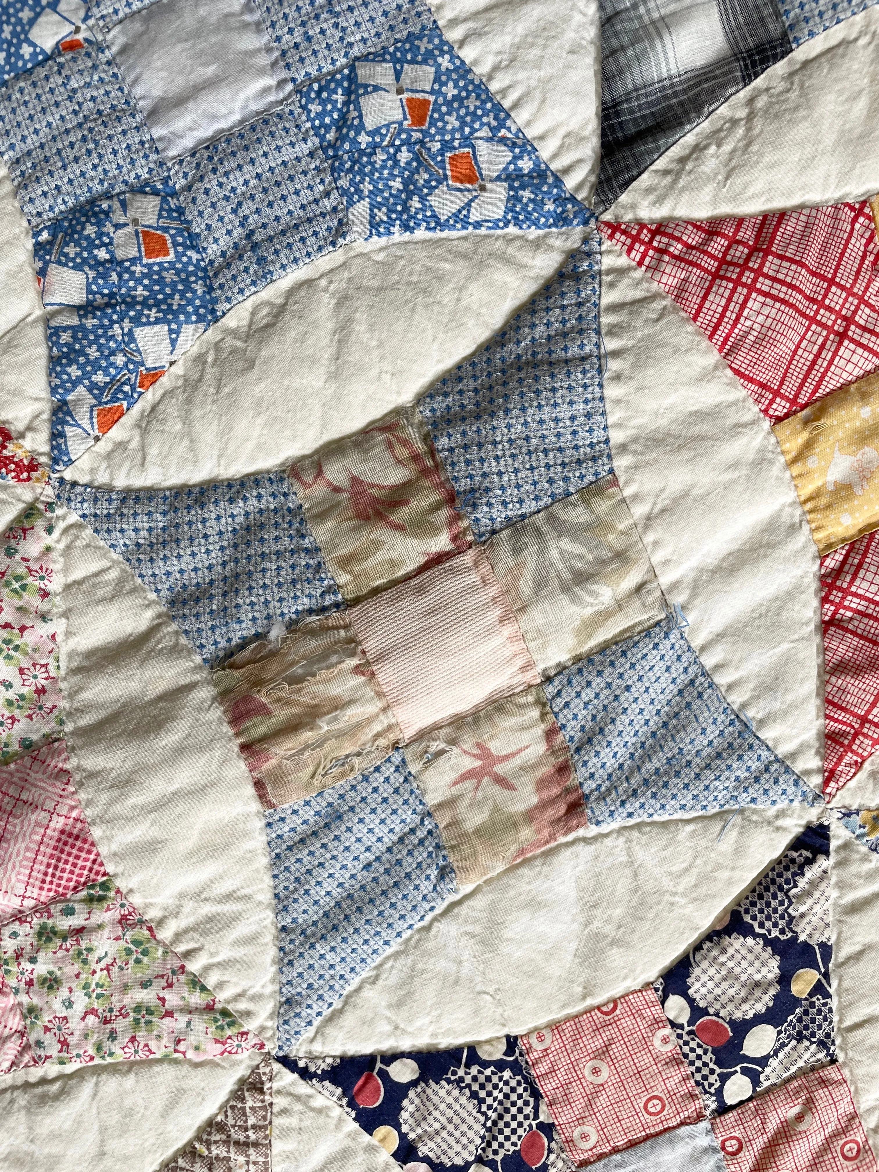 1930s Improved Nine Patch Quilt