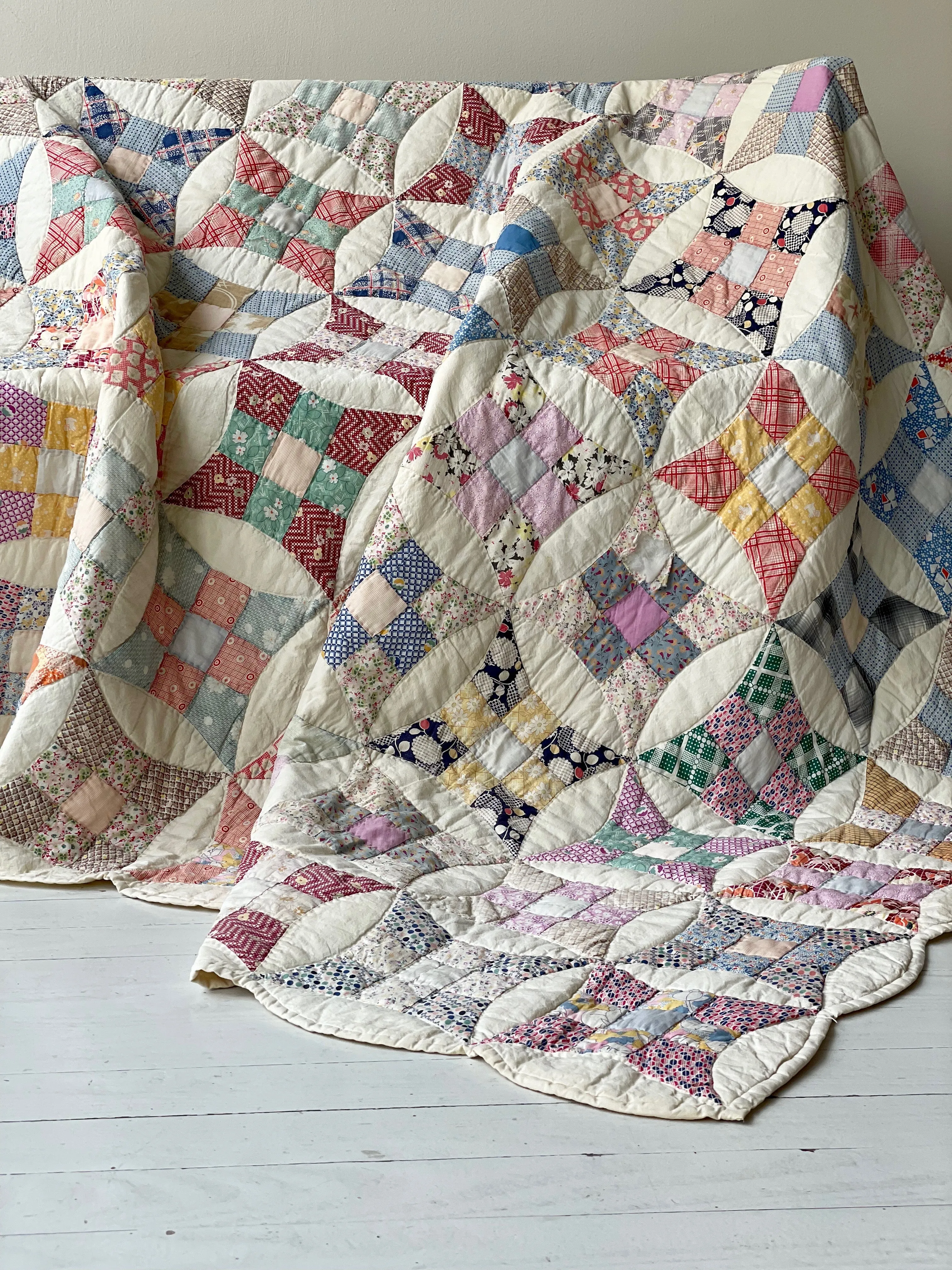 1930s Improved Nine Patch Quilt