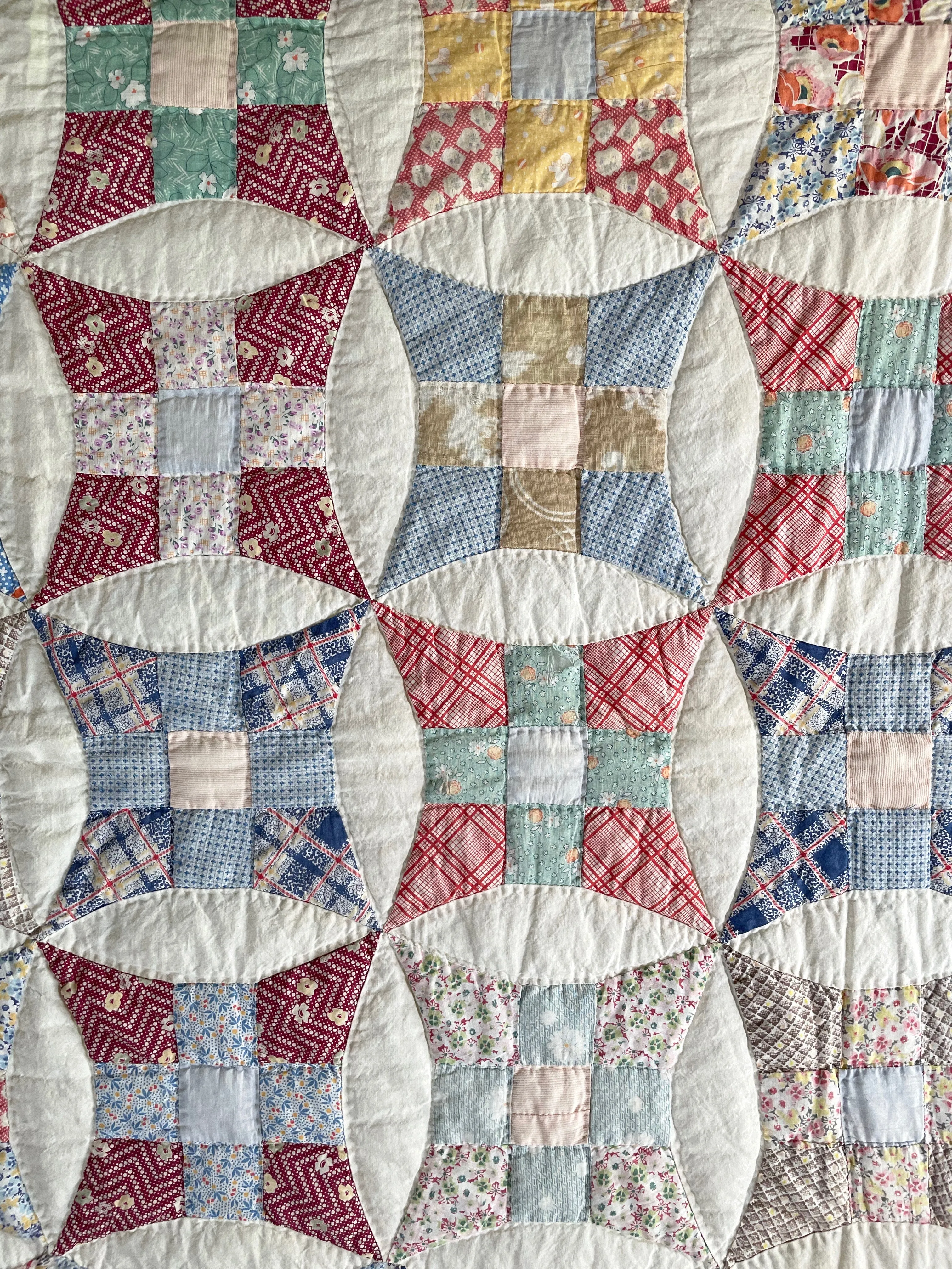 1930s Improved Nine Patch Quilt