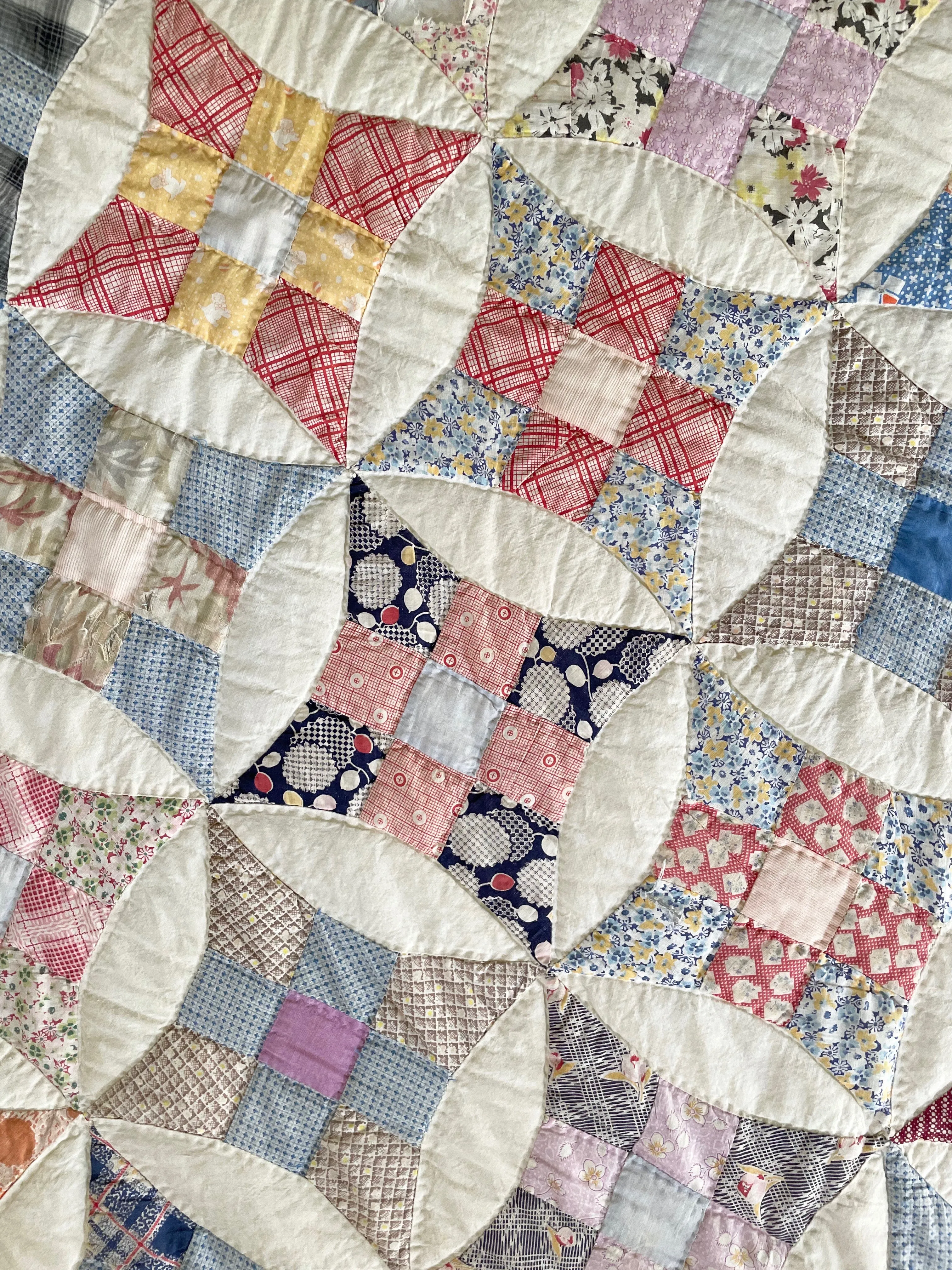 1930s Improved Nine Patch Quilt