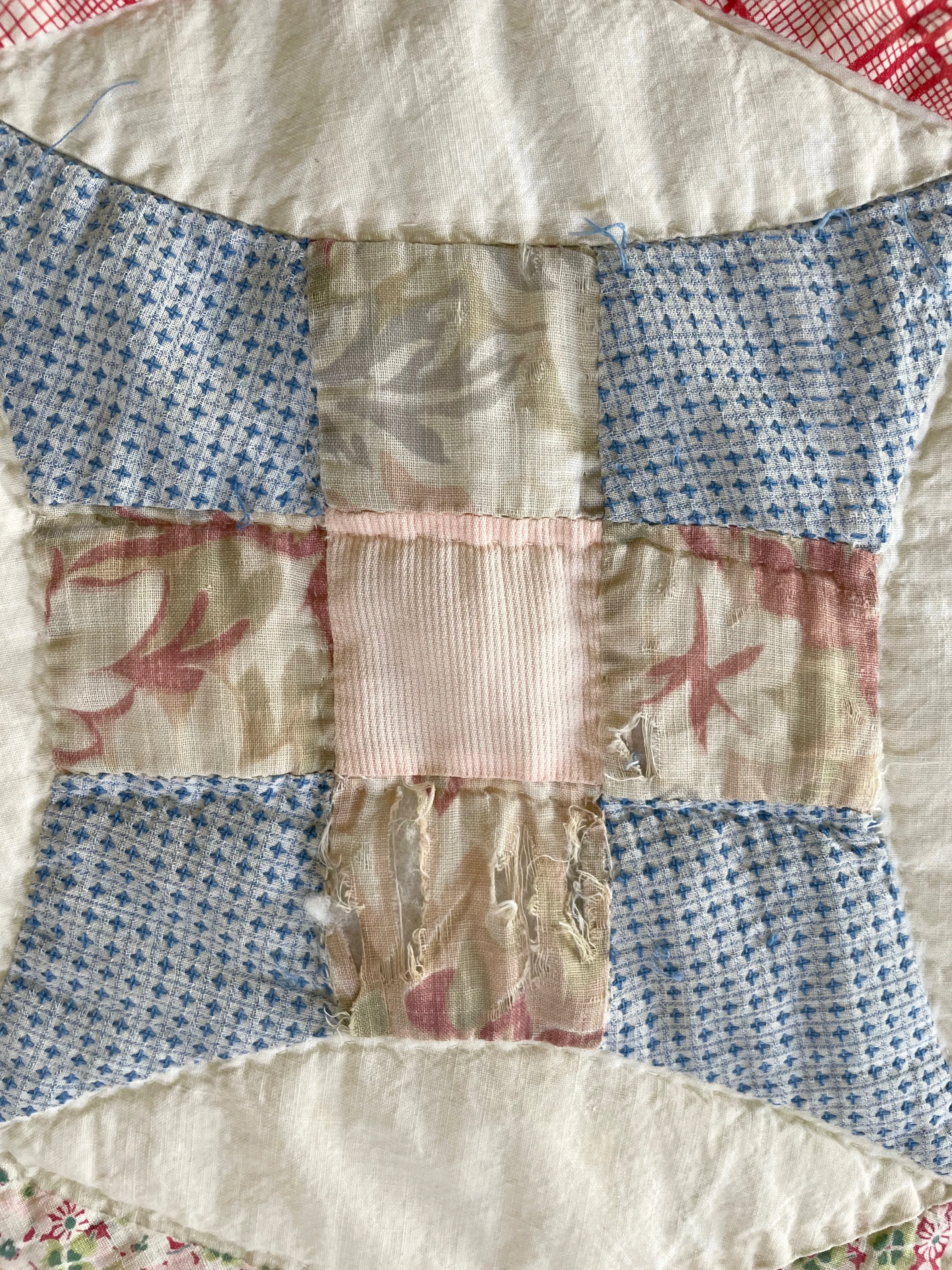 1930s Improved Nine Patch Quilt