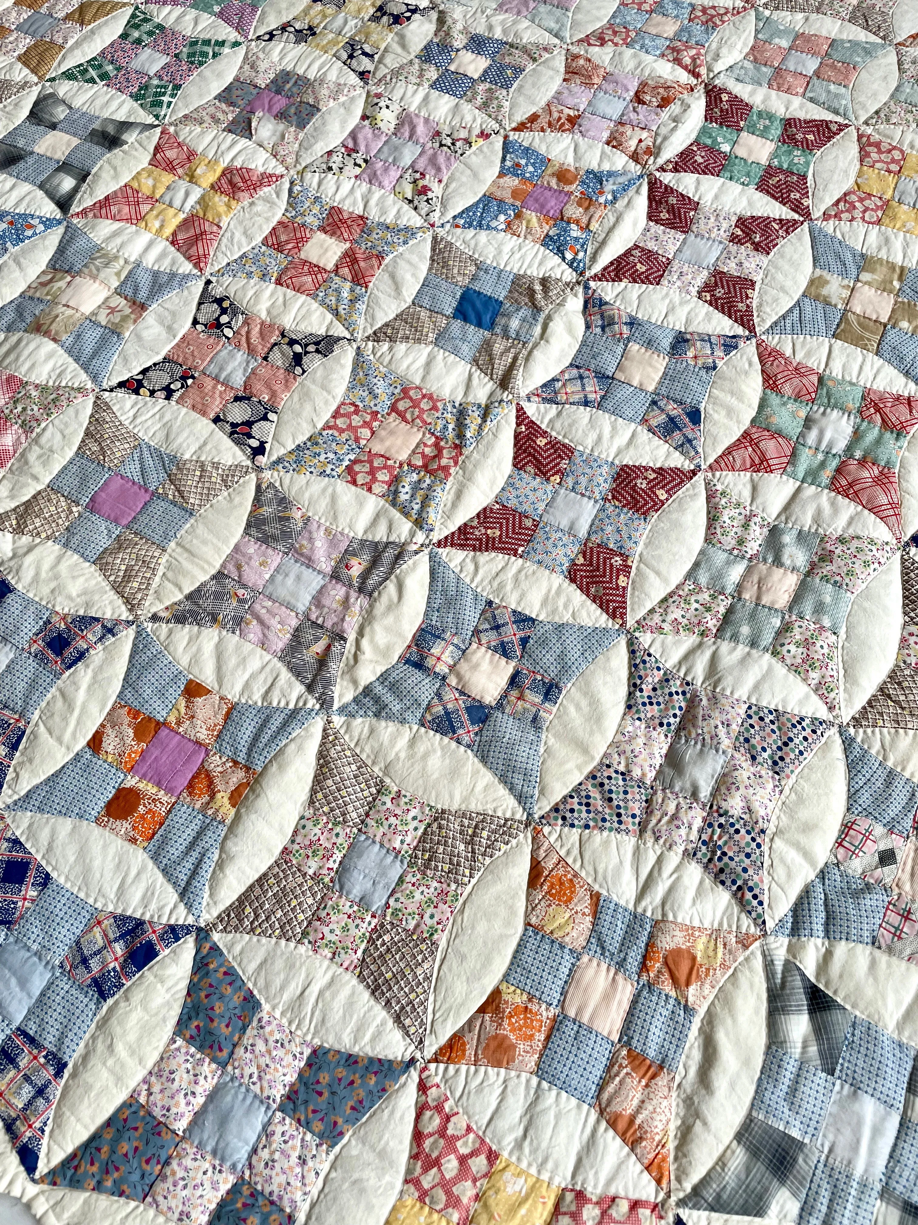 1930s Improved Nine Patch Quilt