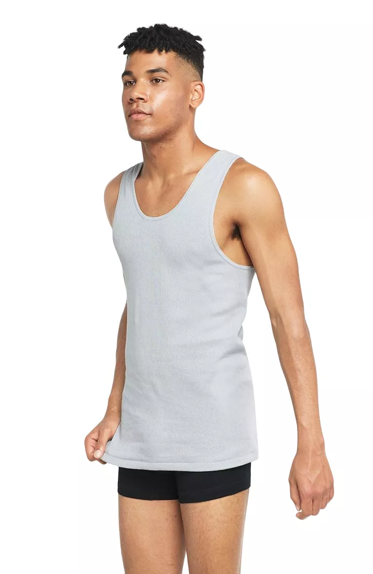 5 x Bonds X-Temp Grey Mens Chesty Cotton Plain Singlet Vest Tank Top