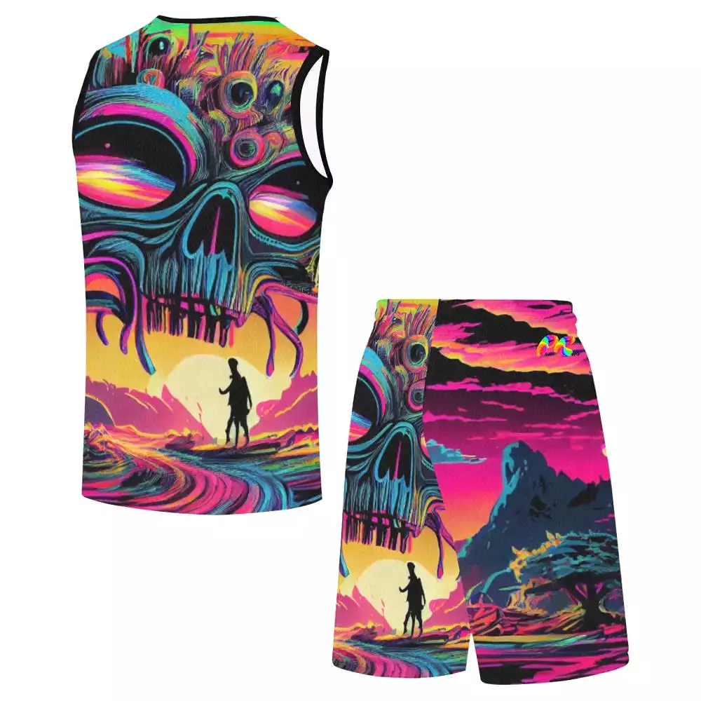 Alien Invasion Men's Rave Shorts Set