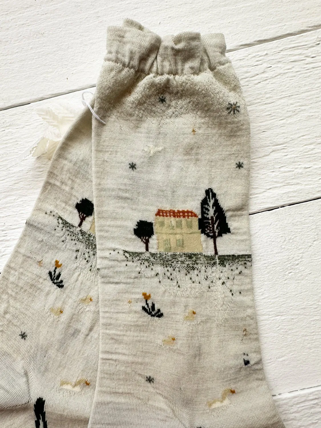 Antipast - Lakeside House Socks in White