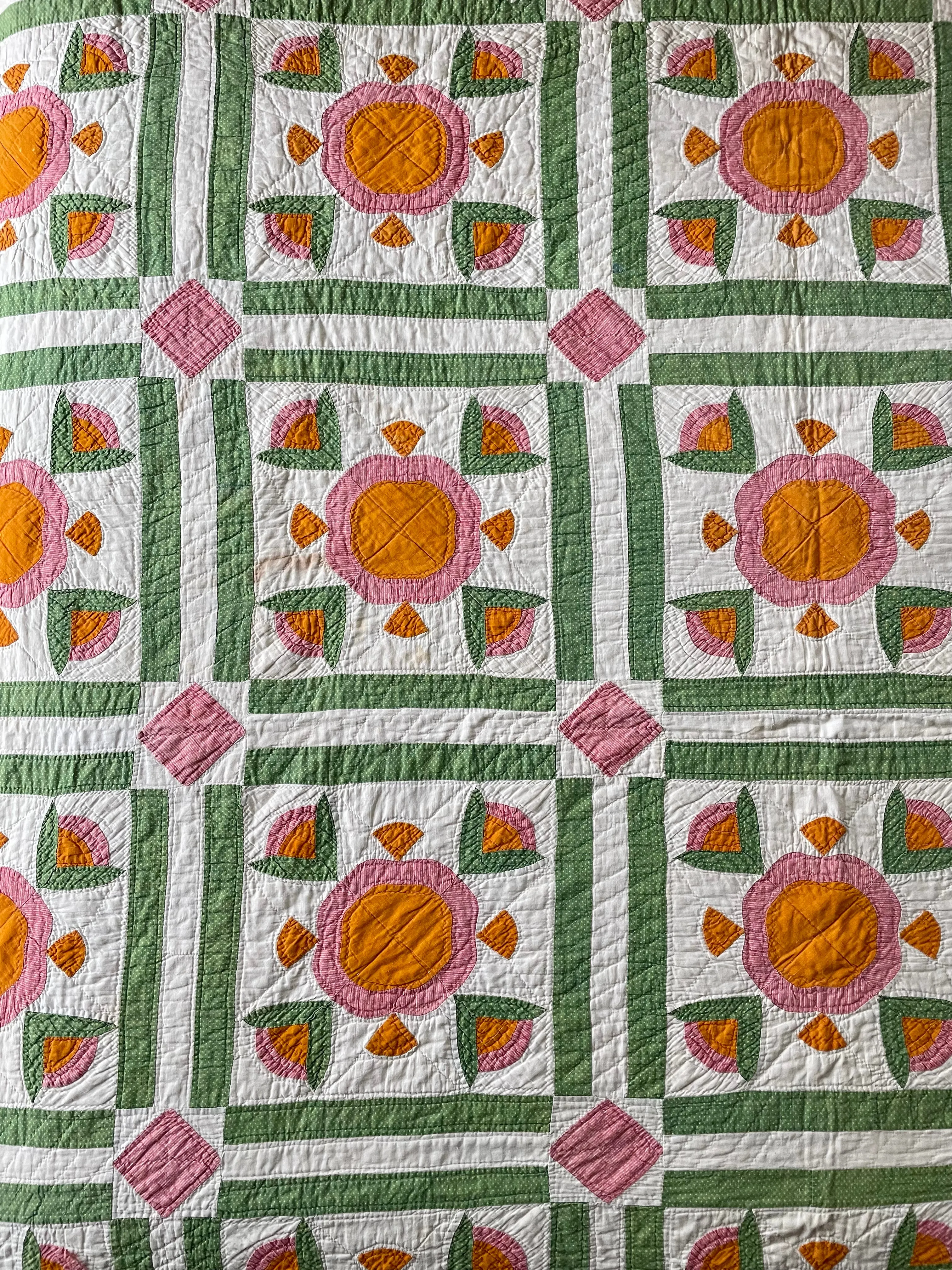 Antique 1800s Applique Quilt