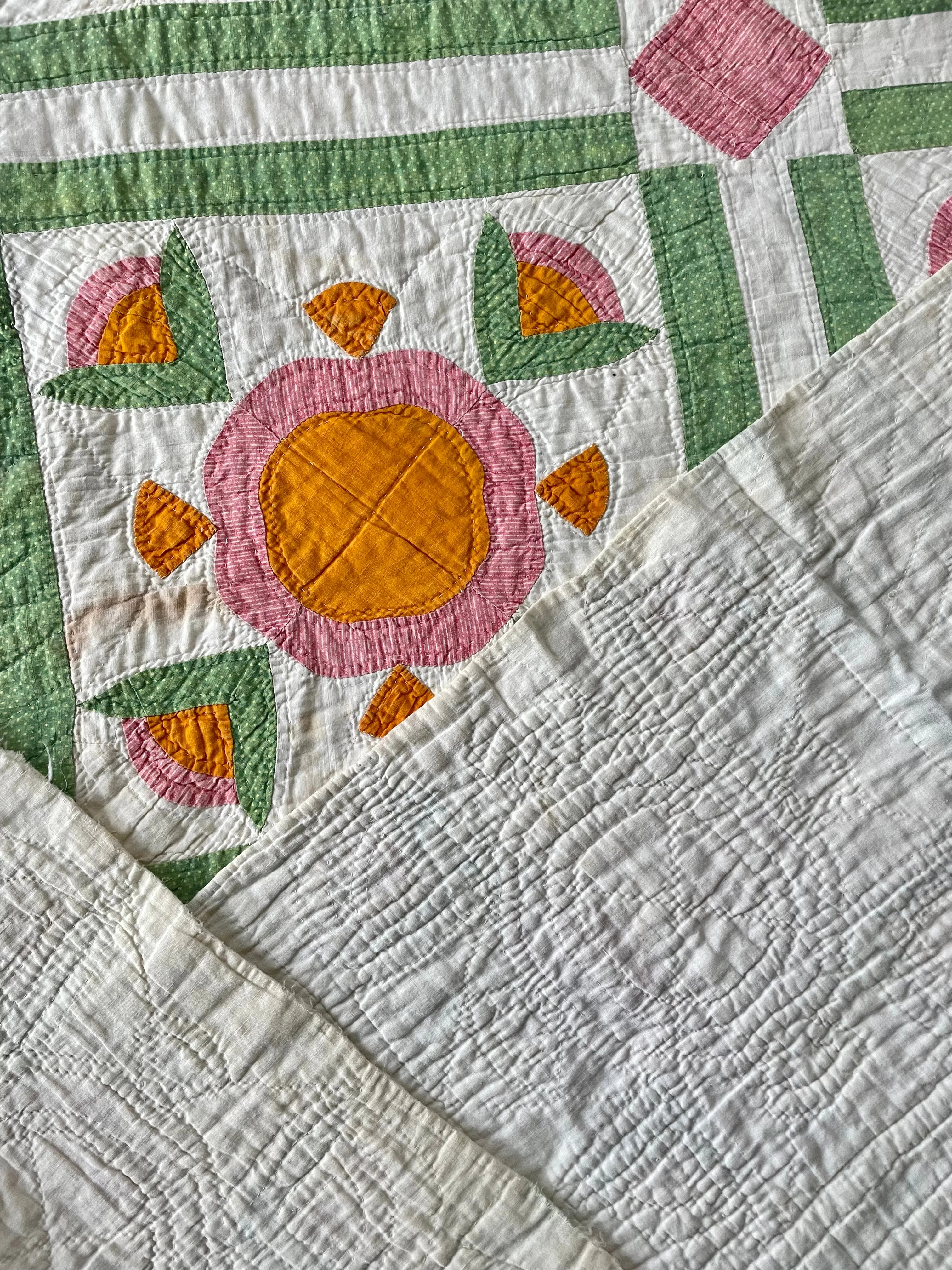 Antique 1800s Applique Quilt