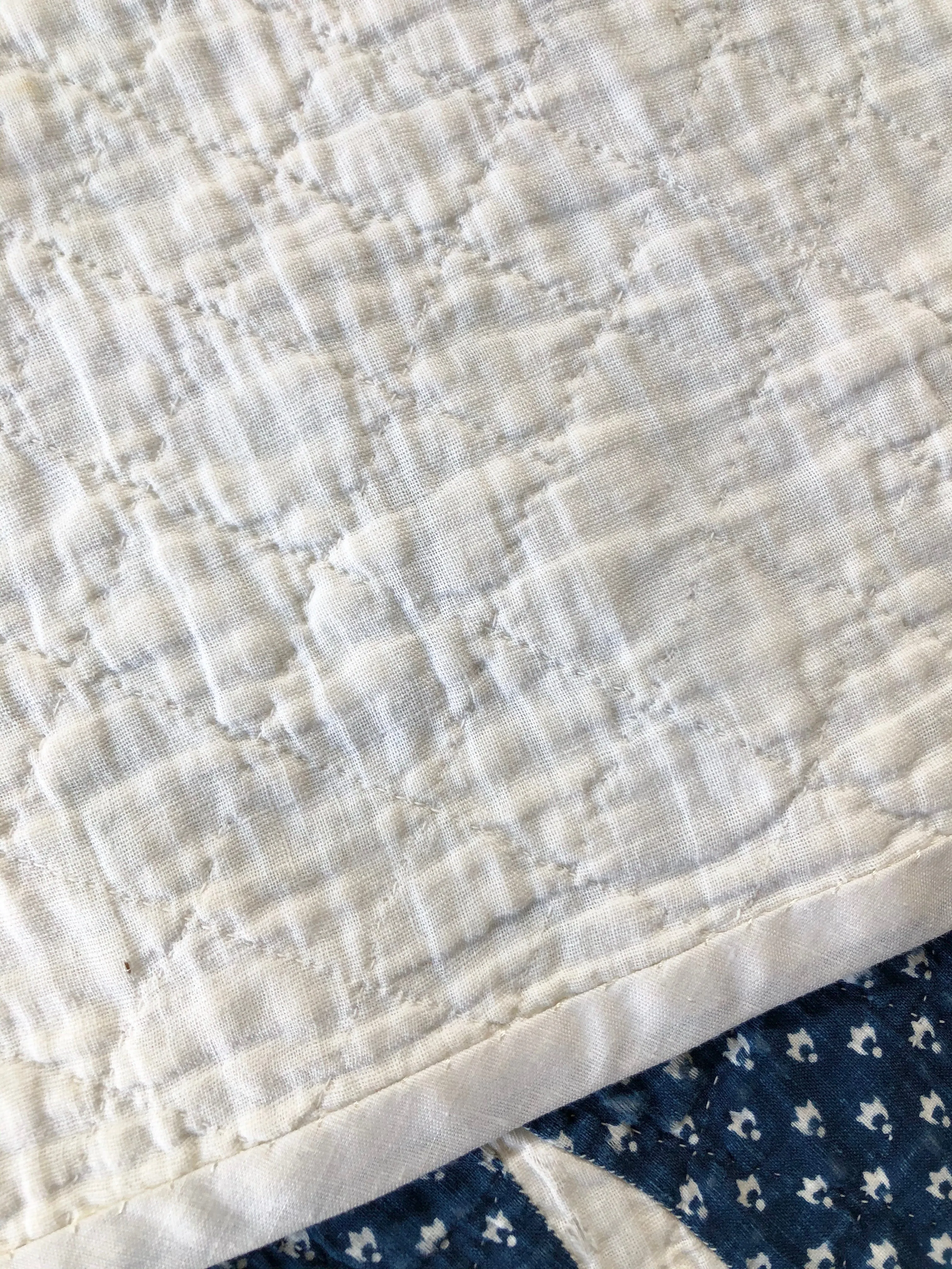 Antique Calico Applique Quilt