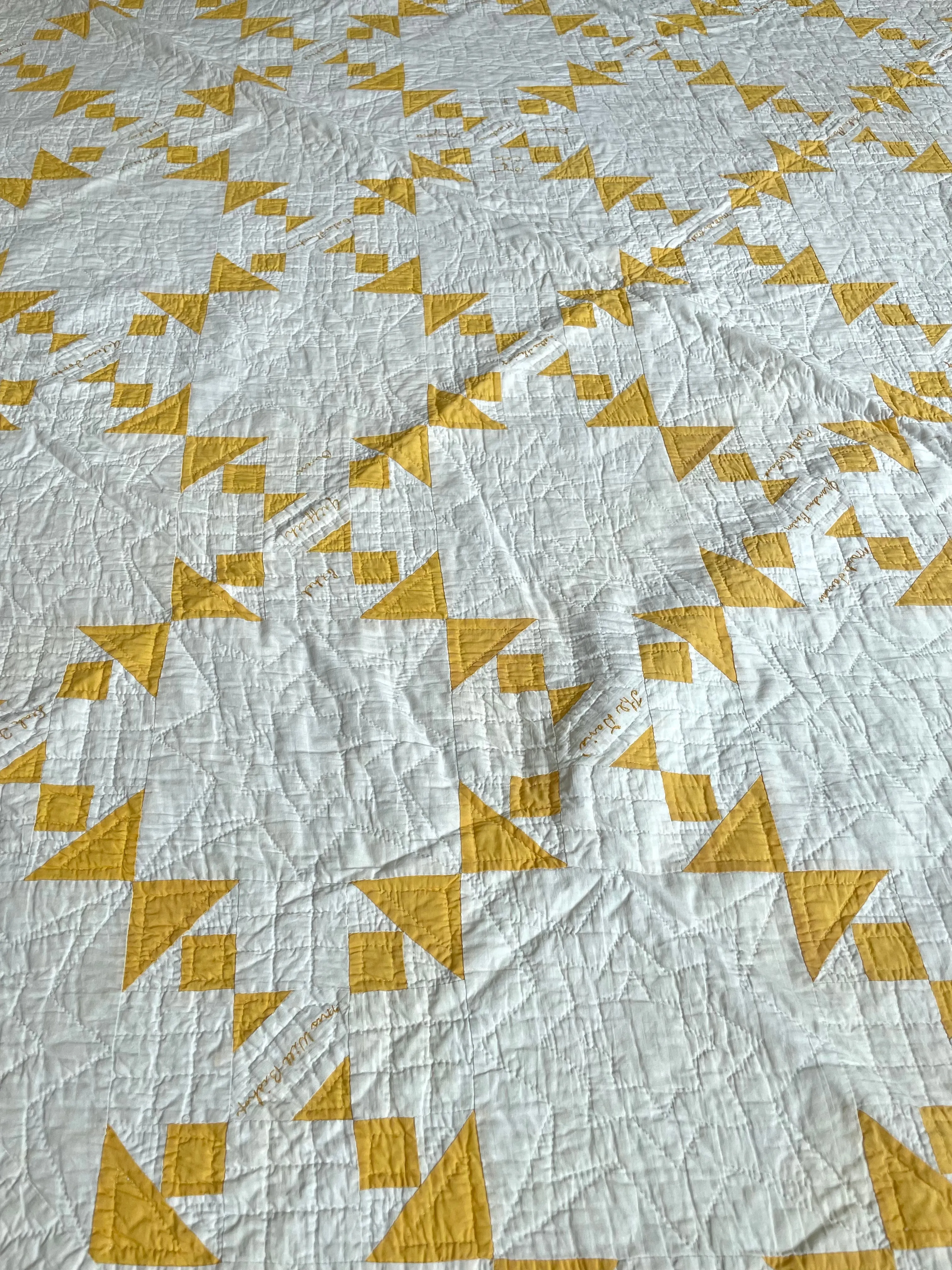 Antique T Block Friendship Quilt