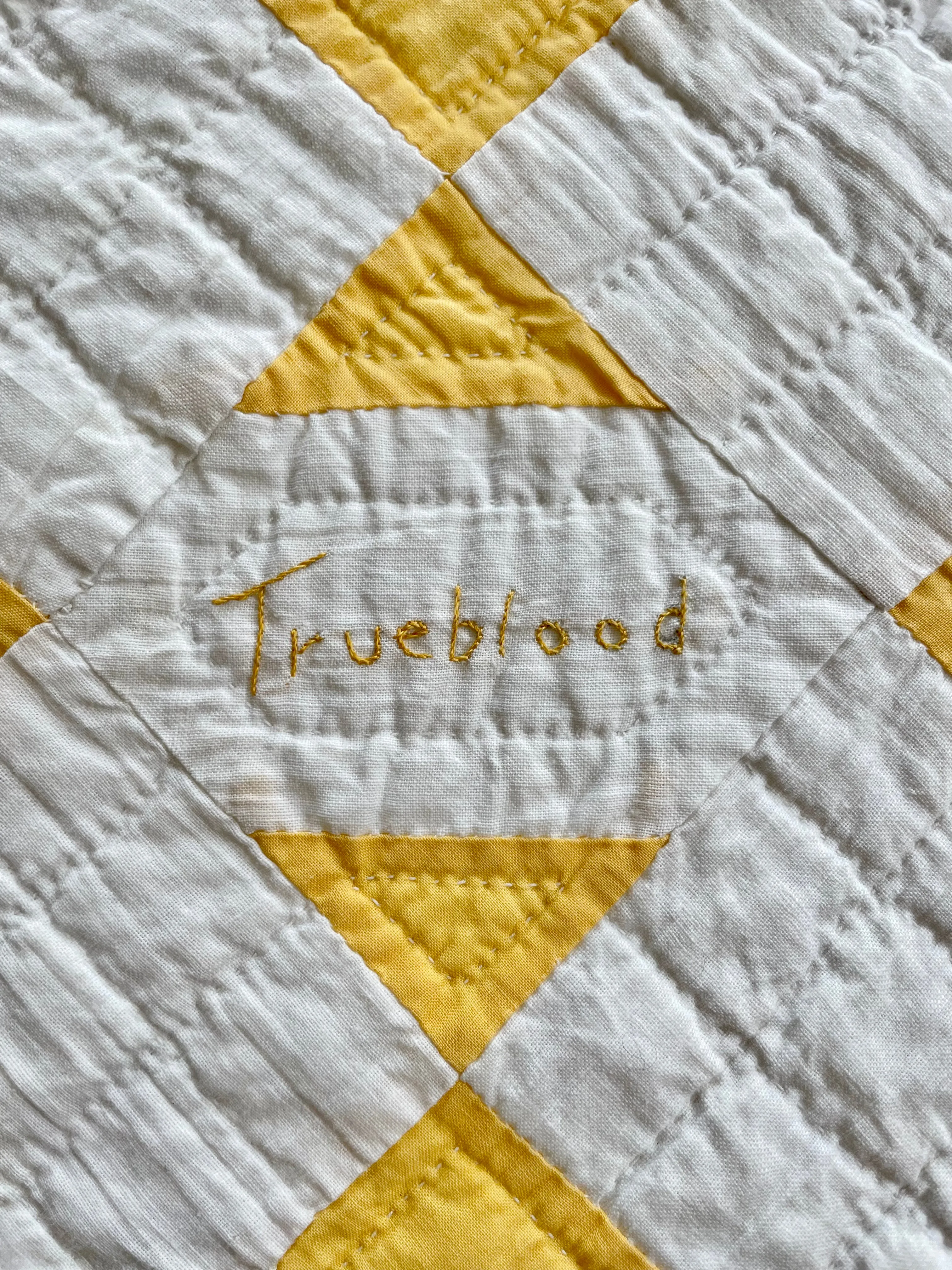 Antique T Block Friendship Quilt