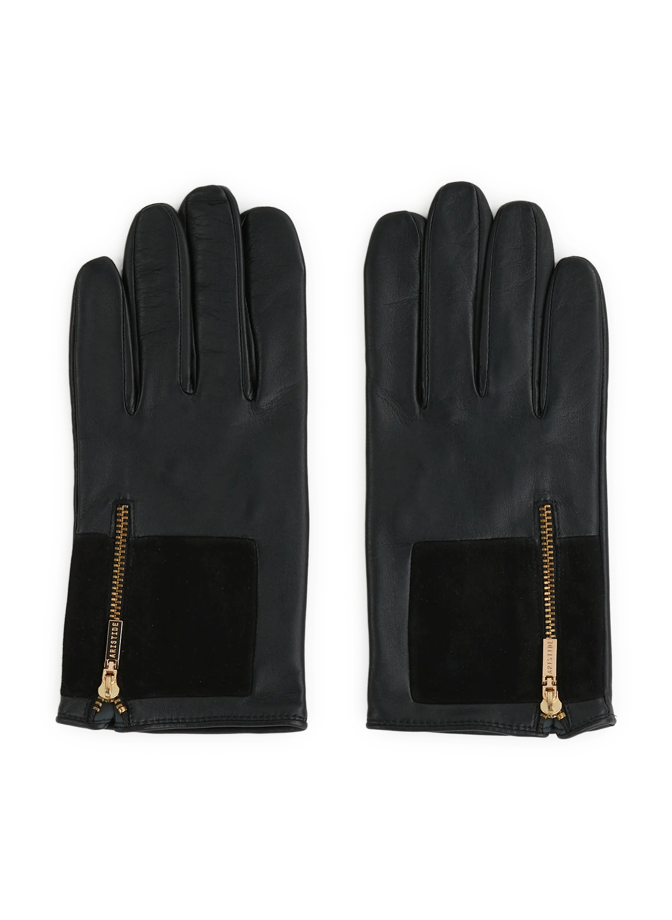 ARISTIDE  Leather gloves - Black