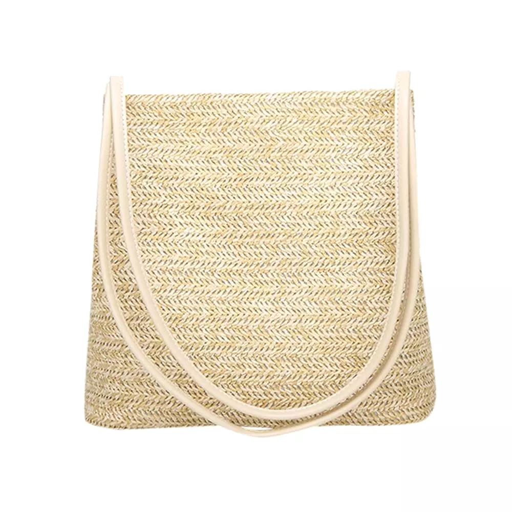 As Planned Straw Beach Bag