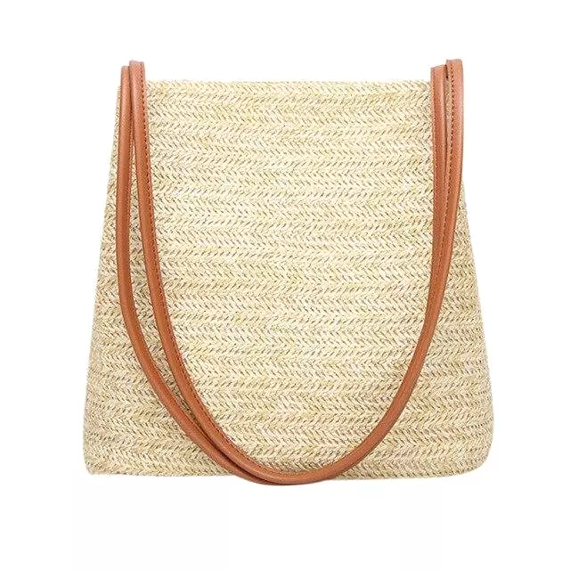 As Planned Straw Beach Bag