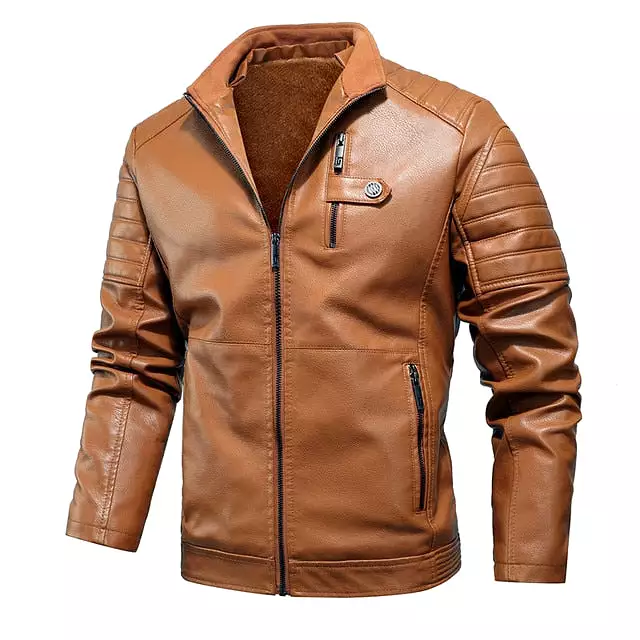 AshoreShop Men's Winter Driving Bomber Style Windbreaker Jacket