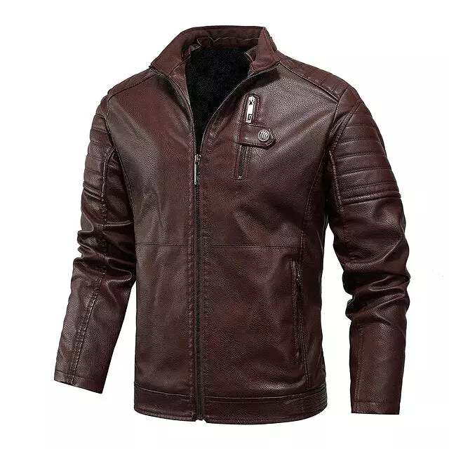 AshoreShop Men's Winter Driving Bomber Style Windbreaker Jacket