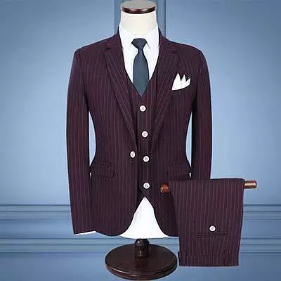 Bale Three Piece Striped Suit