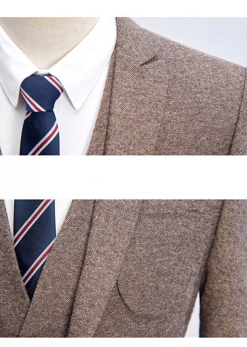 Big Business Tweed 3 Piece Suit