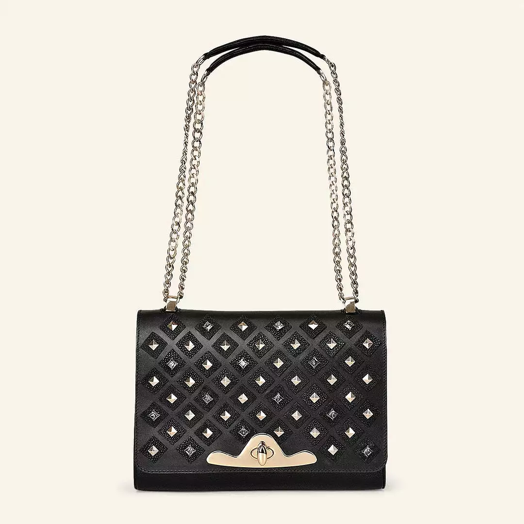 BOD84MA - Cuadra black fashion stingray crossbody bag for women