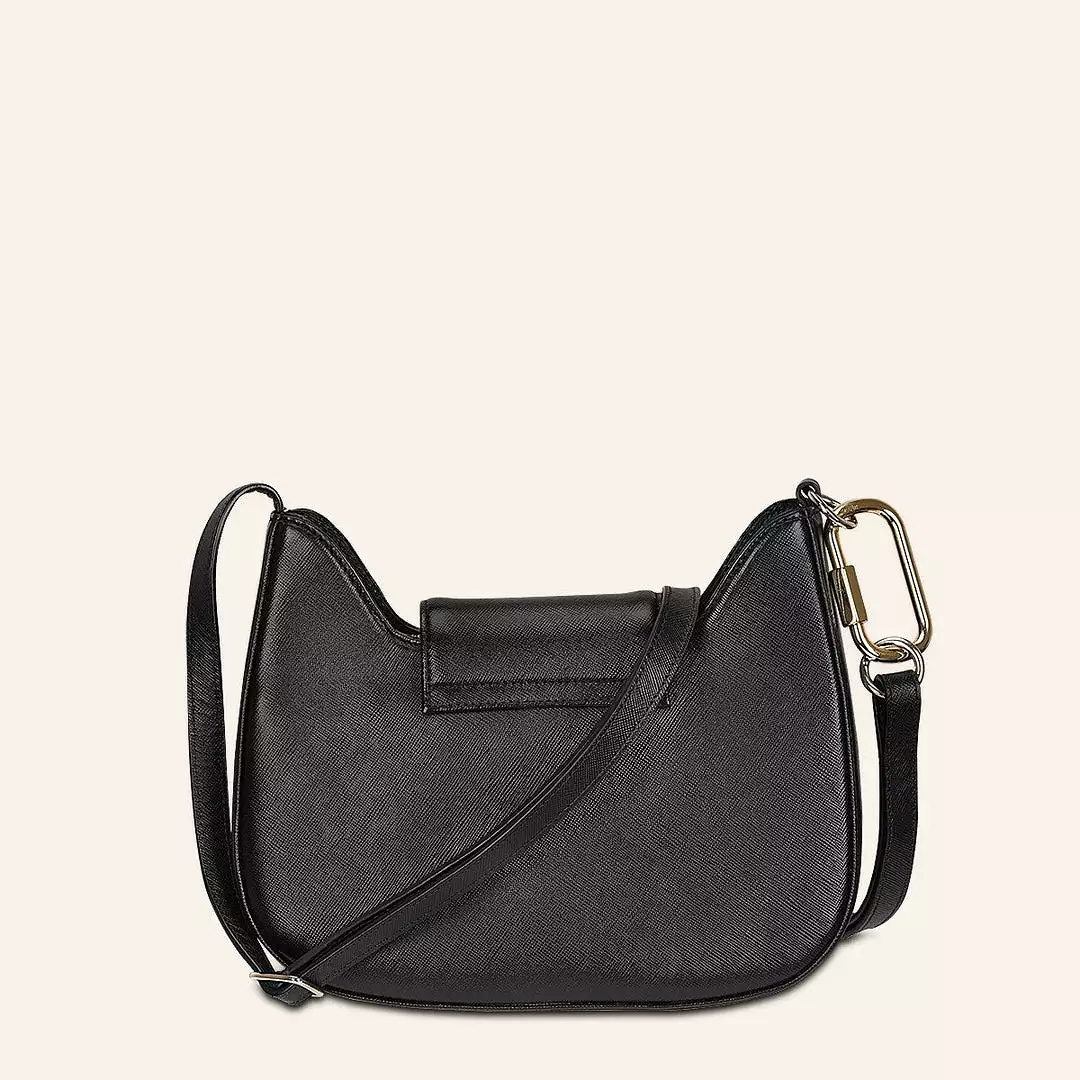 BOD88MA - Cuadra black fashion stingray crossbody bag for women