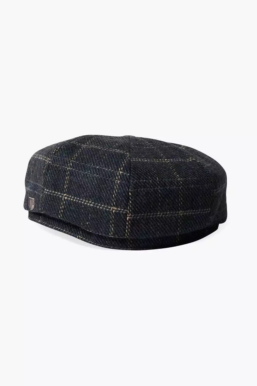 Brood Baggy Newsboy Cap - Navy/Black/Off White