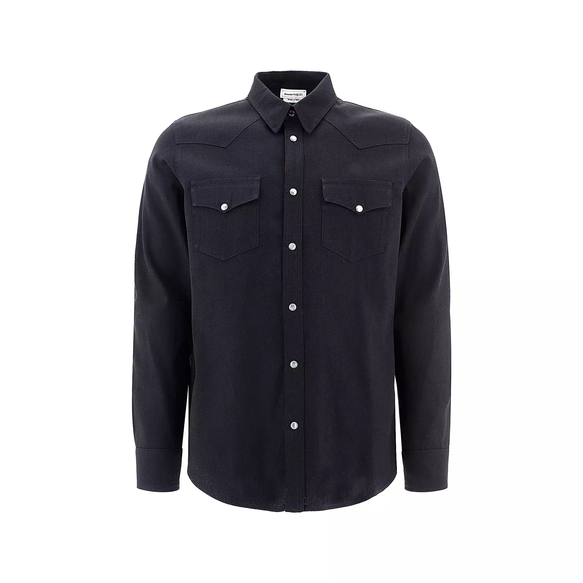 Camicia di jeans con logo Alexander Mcqueen