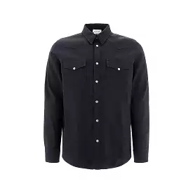 Camicia di jeans con logo Alexander Mcqueen