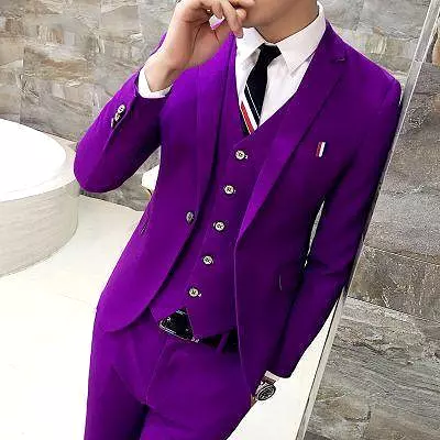 Candy Color Three Piece Suit