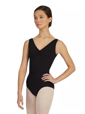 Capezio V-Neck Pinch Front Leotard W/Belt - TC0002