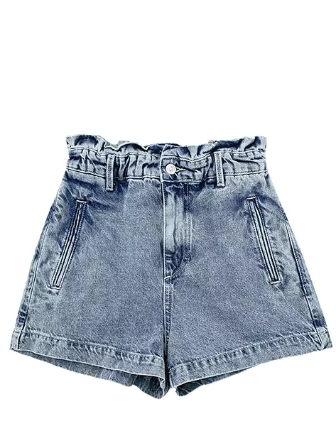 Chic Streetwear Denim Y2K Women Suit Fashion 2023 Summer V Neck Slim Sleeveless Vest High Street Zip Cool Mini Shorts