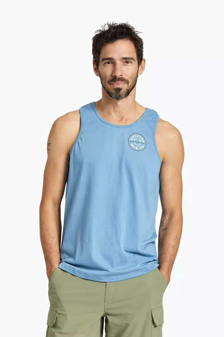 Crest Tank Top - Blue Heaven