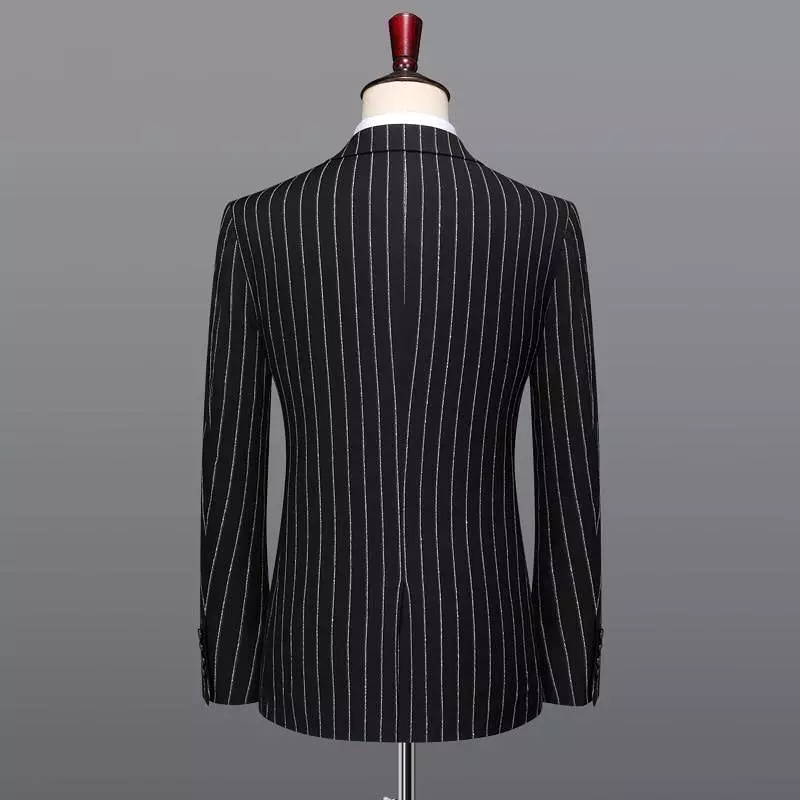 Deal Striker Pinstripes Three Piece Suit