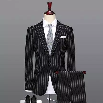 Deal Striker Pinstripes Three Piece Suit