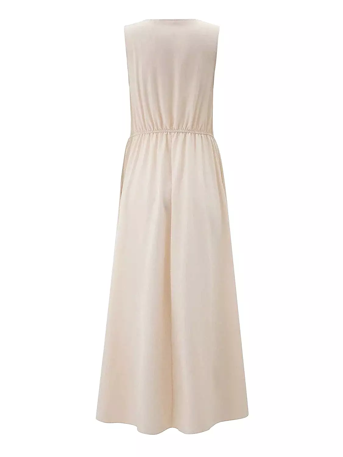 Elegant Sleeveless V-Neck Maxi Dress for Women - Ideal for Spring and Summer Events