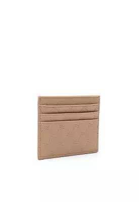 Embossed Monogram Card Wallet