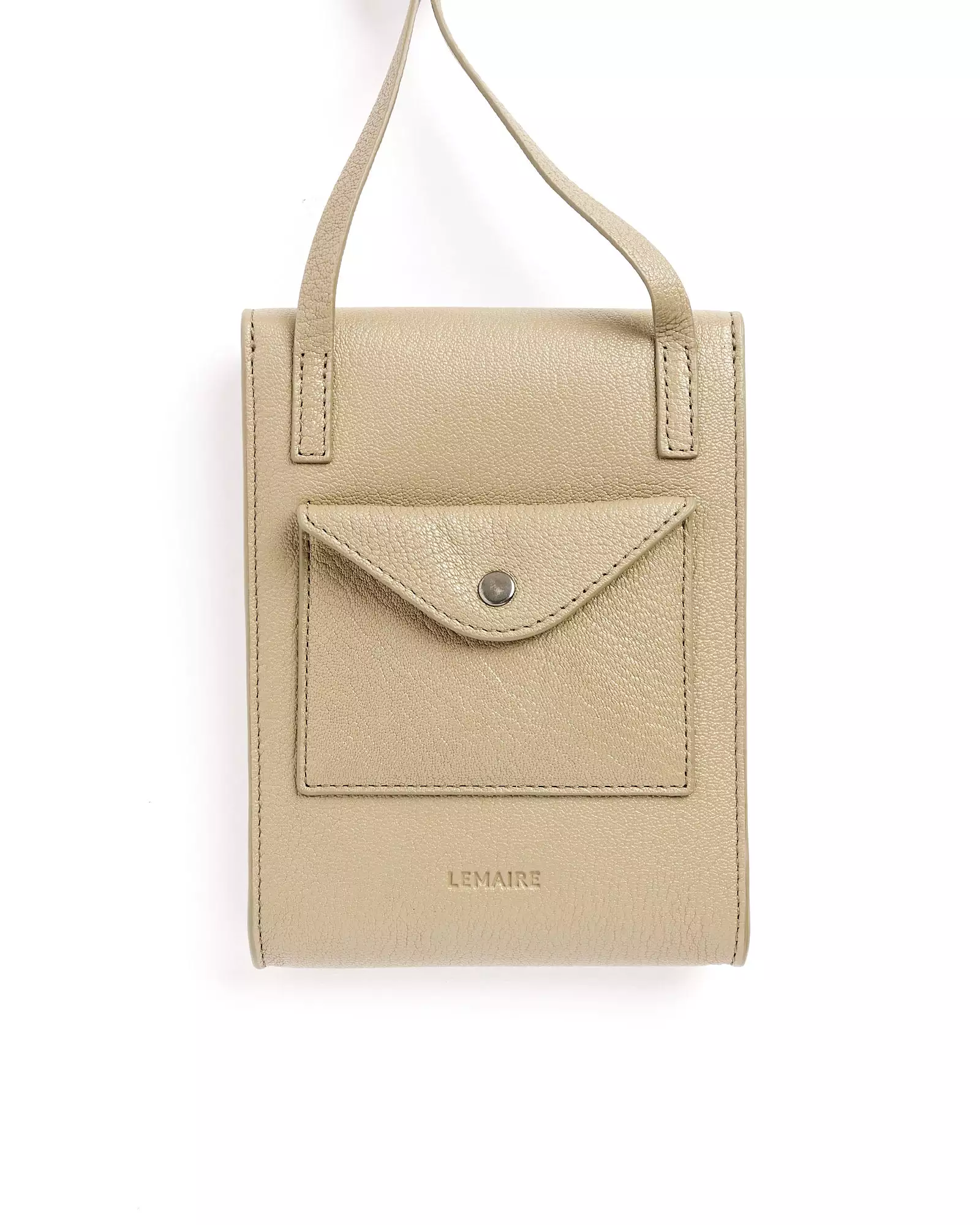 Enveloppe Bag With Strap in Dusty Khaki