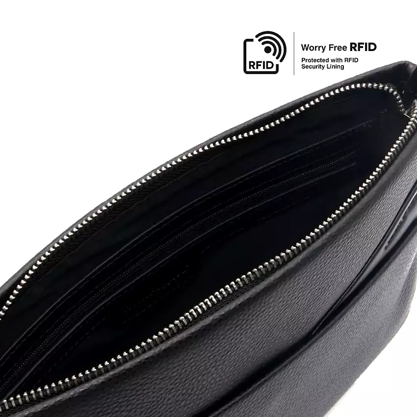 Farid Clutch Men's Bag - Black