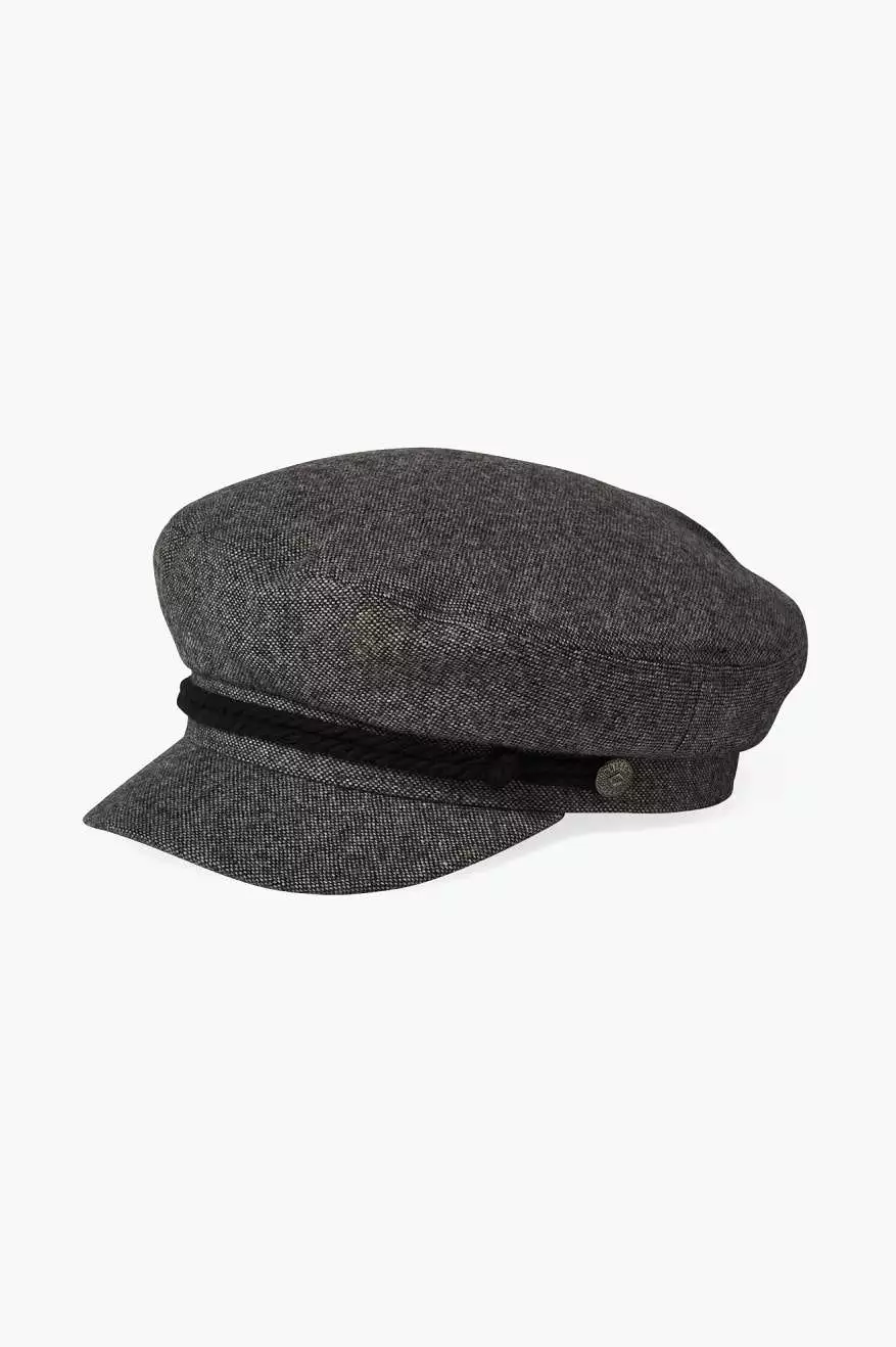 Fiddler Fisherman Cap - Grey/Black