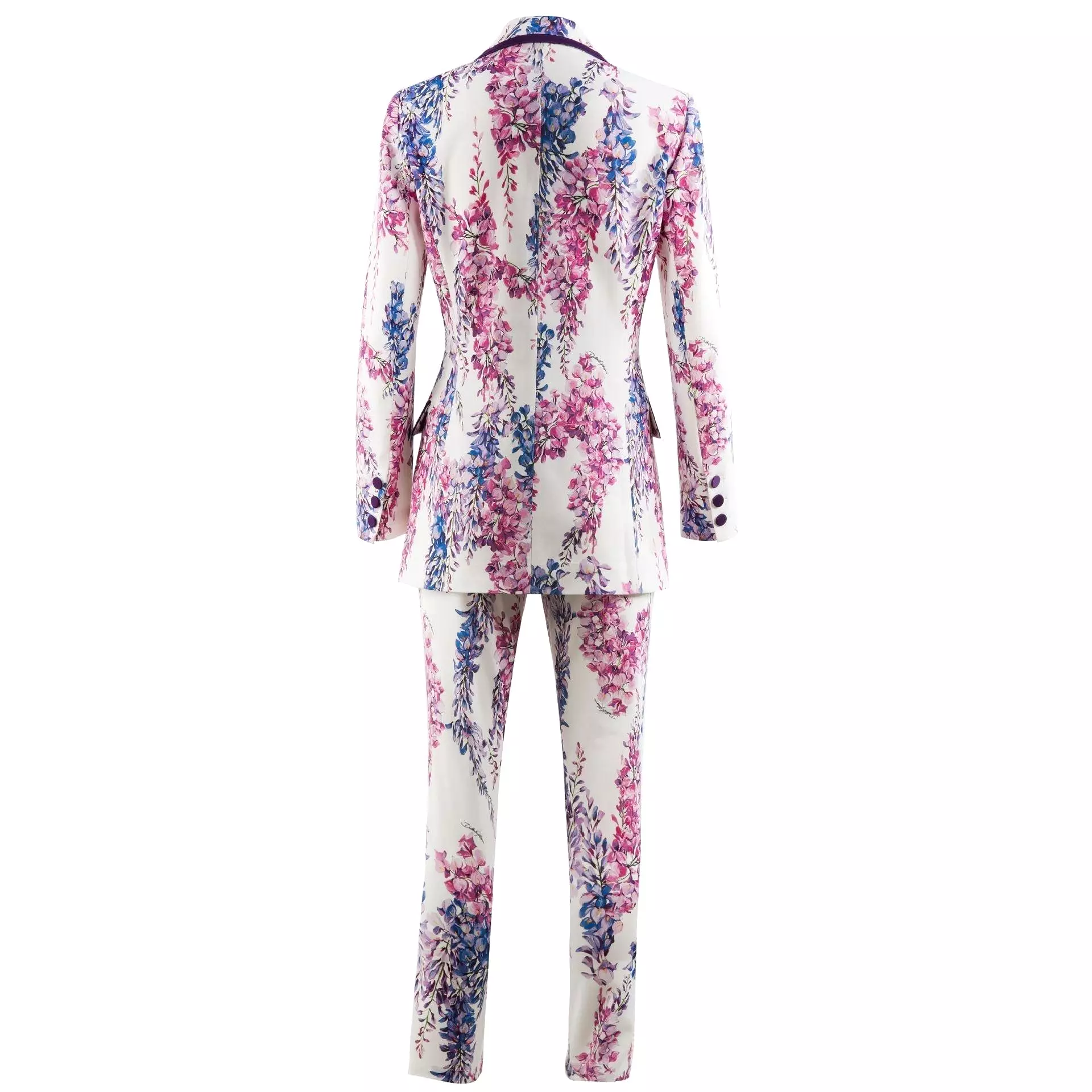 Floral Double-Breasted Pantsuit