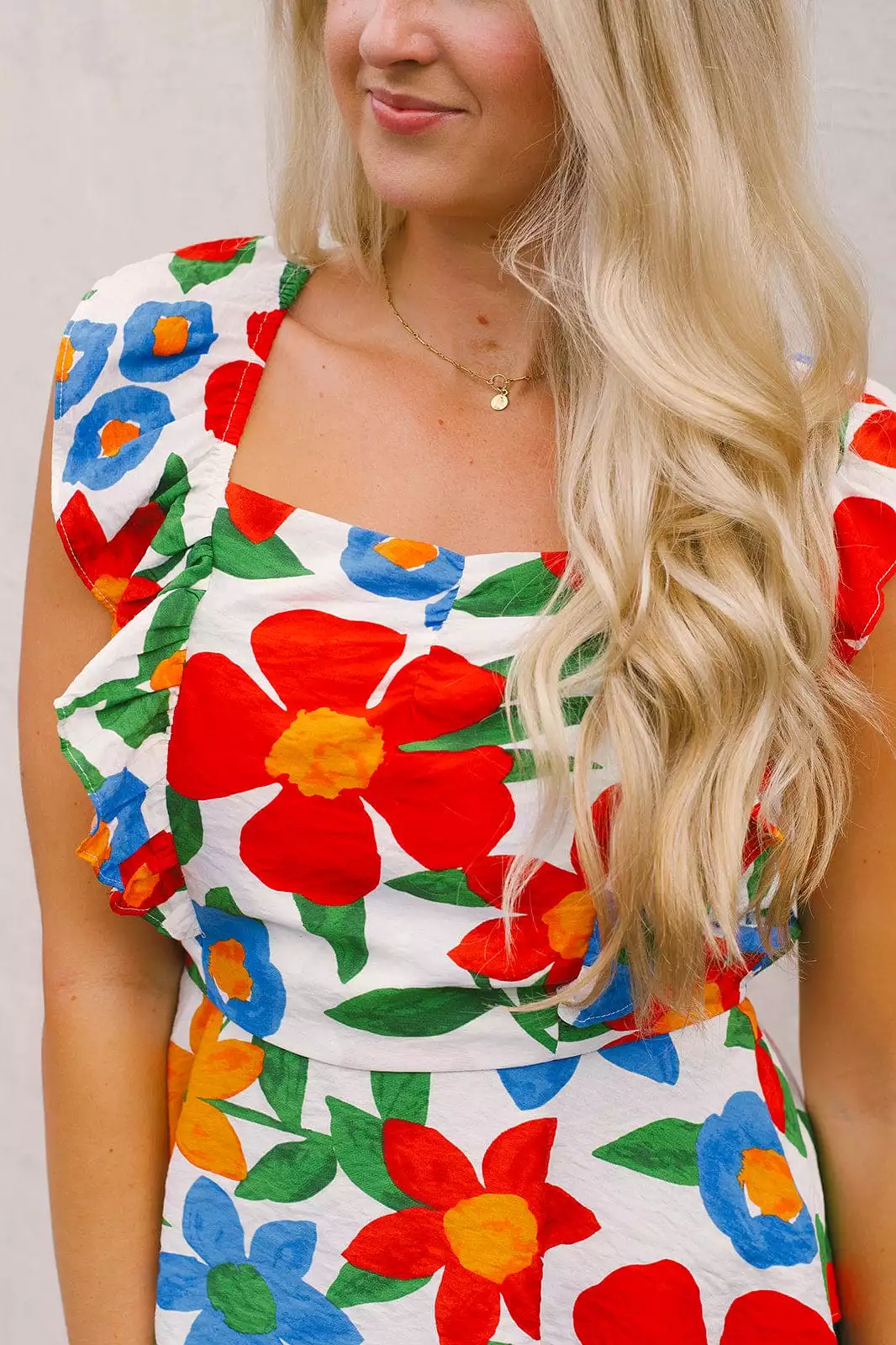 Floral Sleeveless Babydoll Top