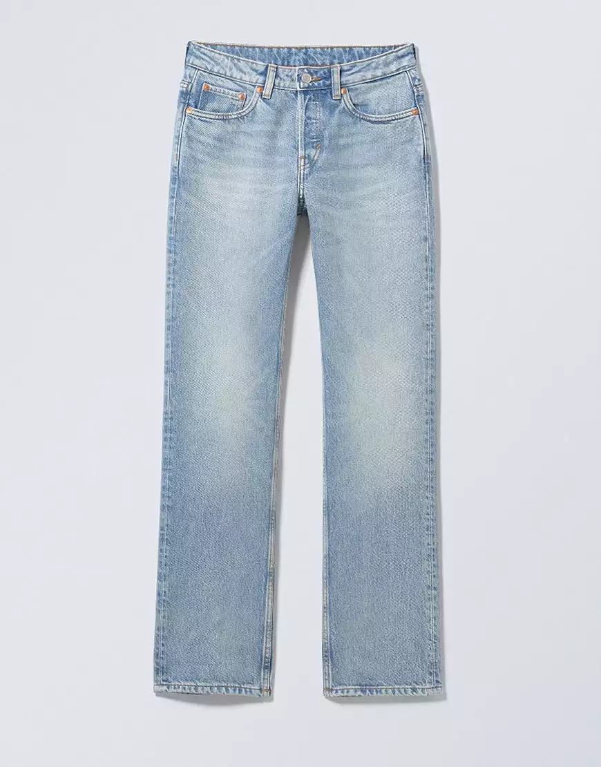 High Straight Baggy Jeans Light Wash