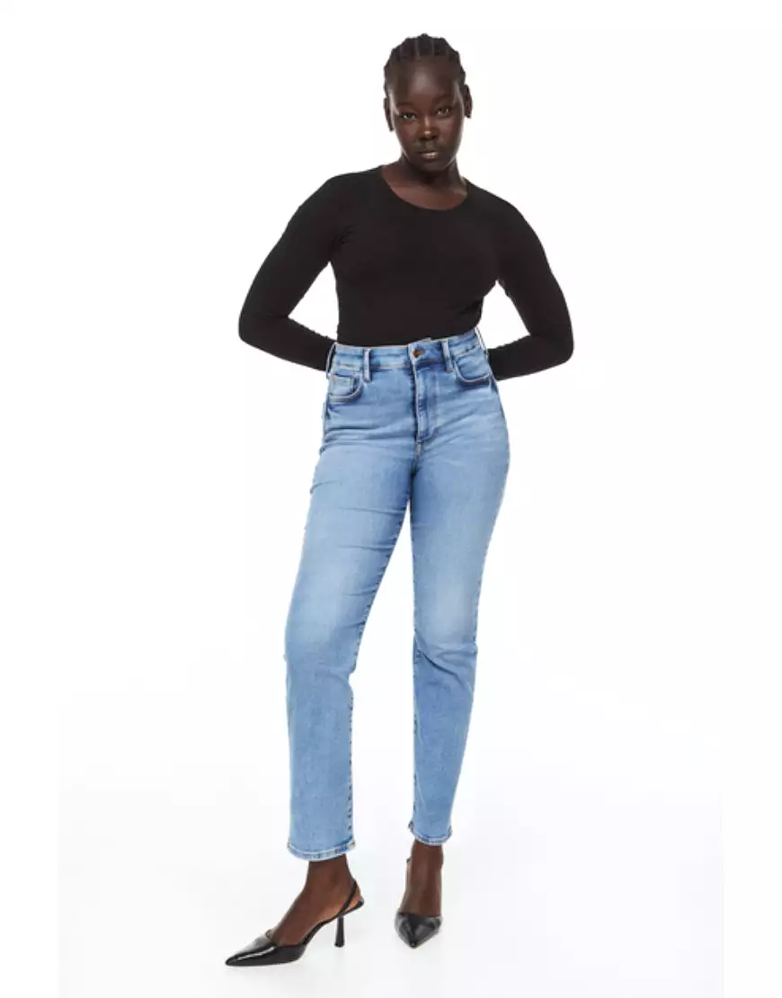 HM Slim Mom Jeans Light Wash