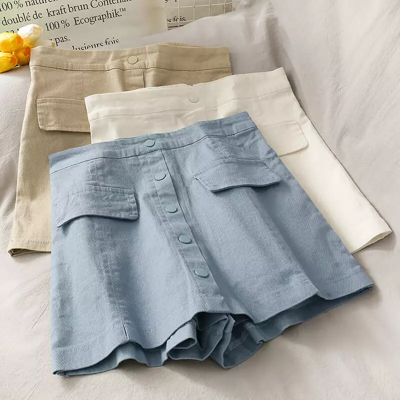 KOREAN FASHION HIGH WAIST DENIM SHORTS BY69310