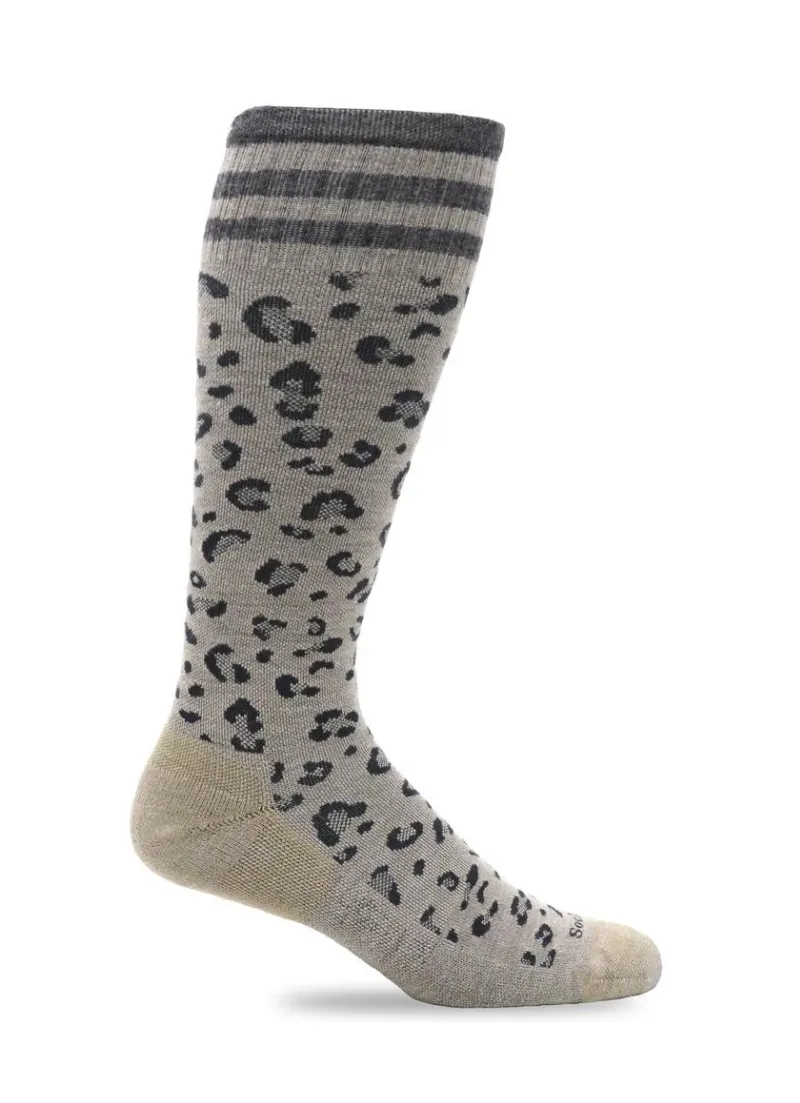 Leopard Moderate Compression Socks