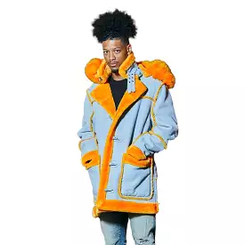 Men's Denali Hooded Shearling Coat