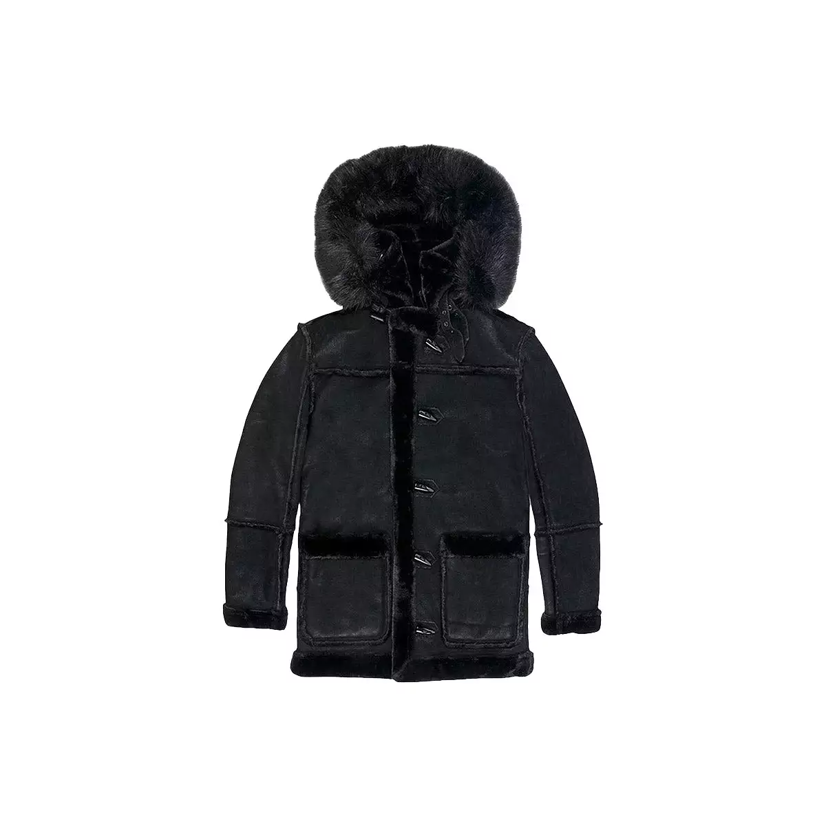 Men's Denali Hooded Shearling Coat