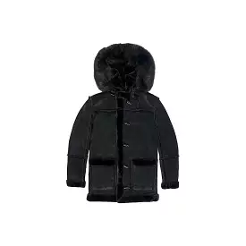 Men's Denali Hooded Shearling Coat