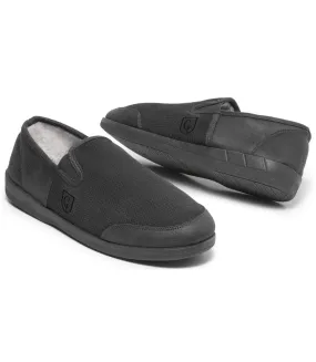 Men's Fleece-Lined Slippers - Anthracite