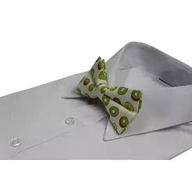 Mens Kiwi Fruit Patterned Bow Tie